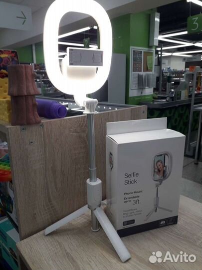 Селфи палка 3 в 1