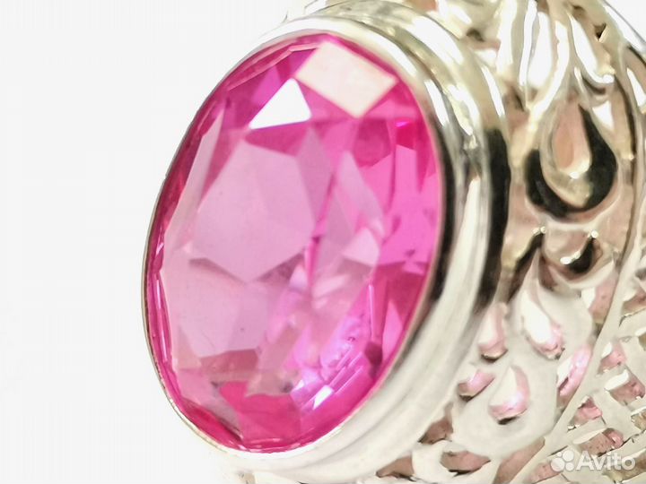 Серебряное кольцо перстень с корундом СССР