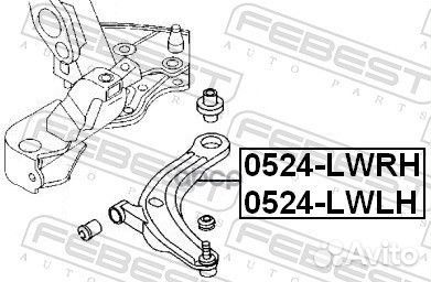 Рычаг передний нижний L mazda MPV II 99-06 febest