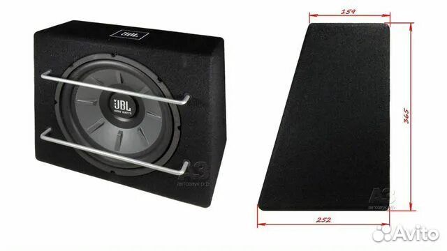 Автосабвуфер JBL Stage 1200B