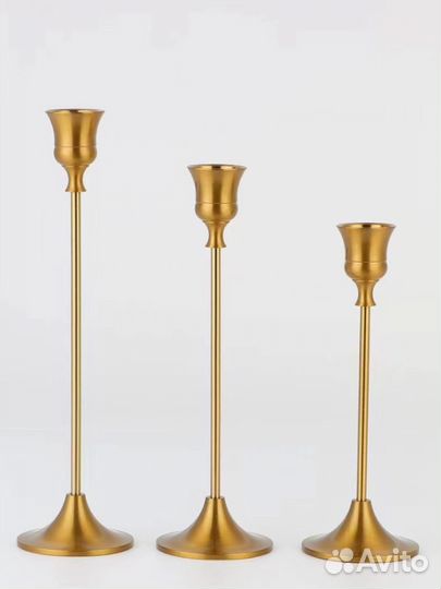 Подсвечники 3 штуки