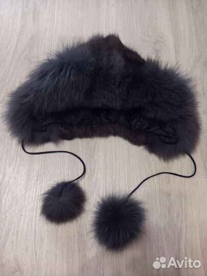 Детская шапка из натурального меха