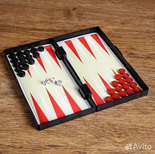 Игра 3в1 Магнитные нарды, шашки, шахматы 20х20 см