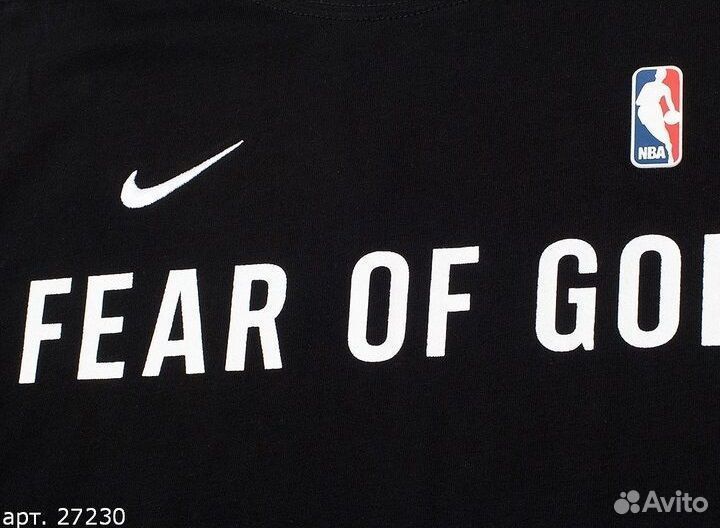 Футболка Nike Fear of God Черная