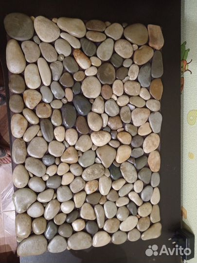 Коврик из Черноморской гальки массажный