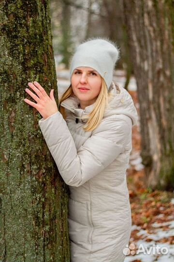 Пушистая шапка из норки