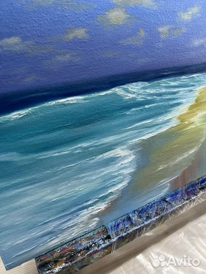 Картина маслом на холсте пейзаж море