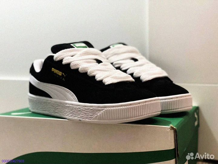 Кроссовки мужские Puma Suede XL “Black White “