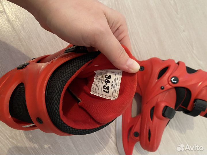 Коньки детские раздвижные 34-37 размер