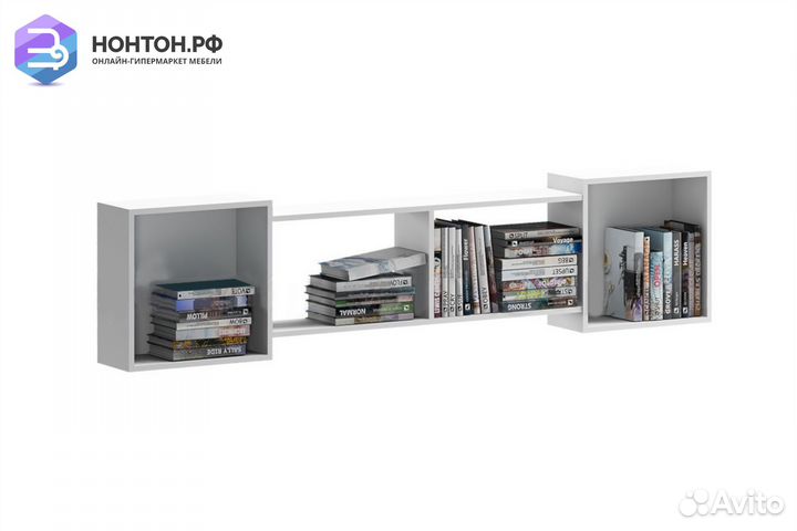 Антресоль Вега NEW белый глянец / белый