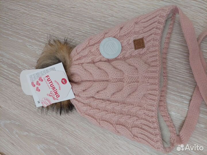 Новая Шапка на девочку, демисезон размер 50-52