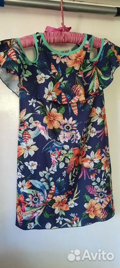 Летнее платье для девочки 140