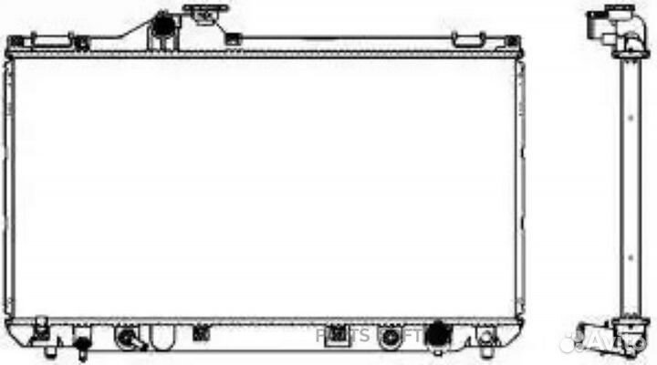 Sakura 32711005 Радиатор toyota lexus IS200/IS300