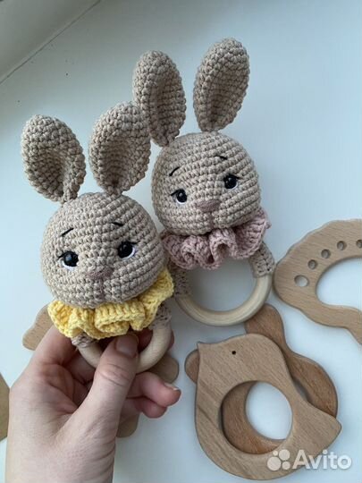 Вязаные погремушки /грызунки