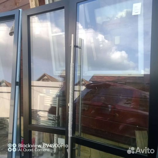 Дверь штульповая теплый алюминий