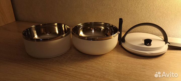 Контейнер для еды двухуровневый