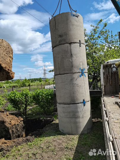 Колодец, погреб из колец жби, сливные ямы, водопр