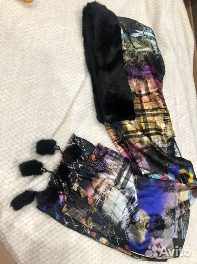 Платок зимний с норкой