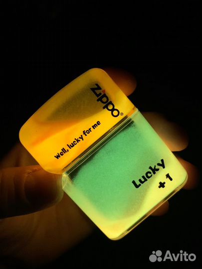 Зажигалка Zippo Luminous светящаяся Lucky +1