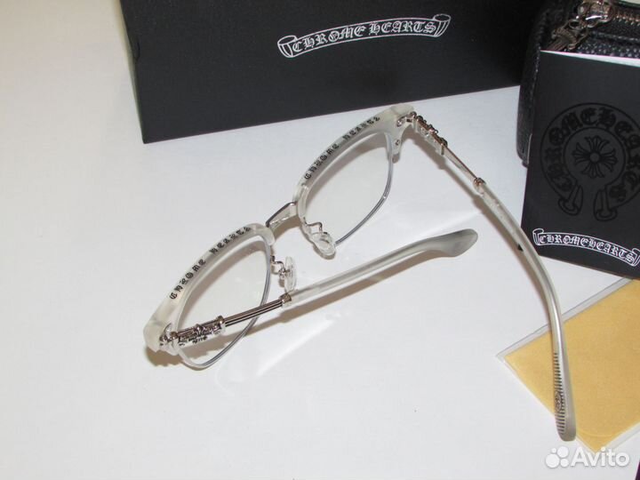 Очки chrome hearts прозрачные