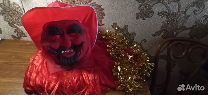 Маска на хэллоуин(+плащ)