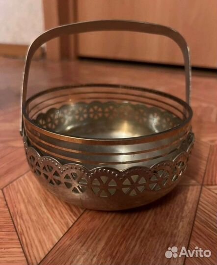 Конфетница мельхиор СССР