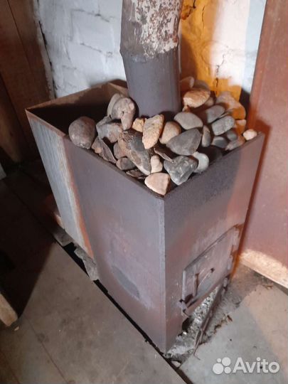 Печь с катлом для бани