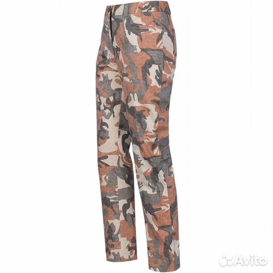 47258Брюки летние женские Юста, терракотовый камуф