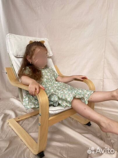 Детское кресло качалка IKEA поэнг