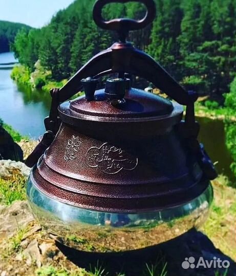 Афганский казан 10 литров, двухцветный