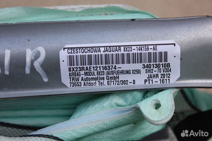 Подушка безопасности боковая (шторка) Jaguar XF