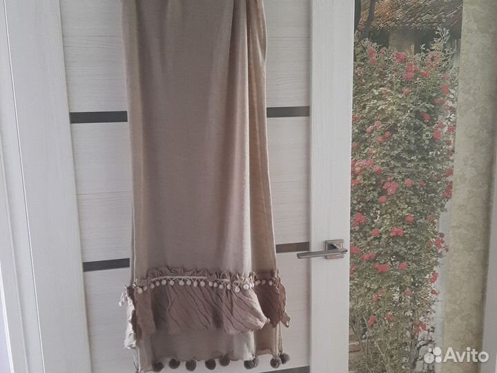 Шарф женский длинный лён