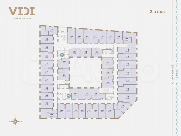 Апартаменты-студия, 26,4 м², 2/10 эт.