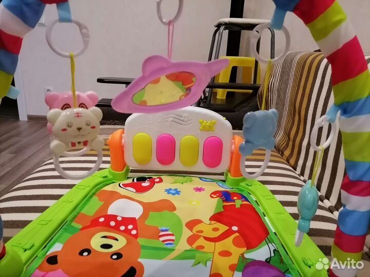 Развивающий музыкальный коврик детский