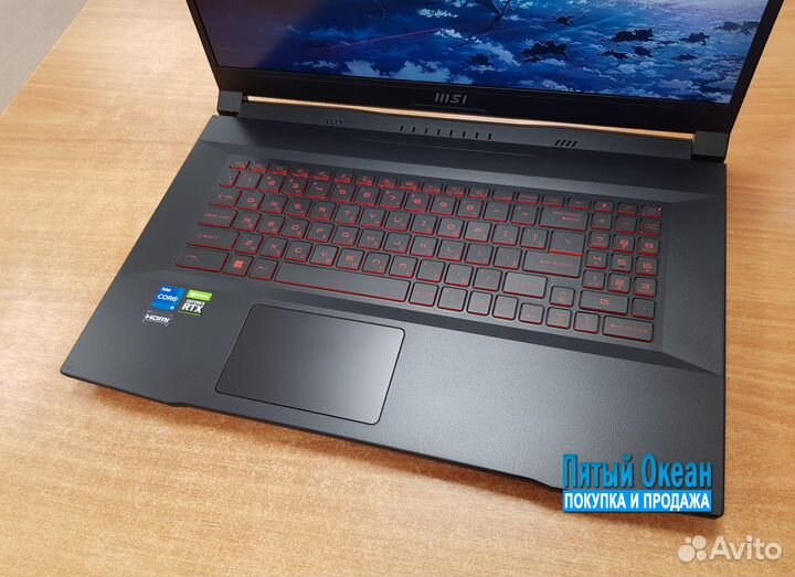 Игровой ноутбук MSI 17.3'' 144Hz Core i5 RTX 3060