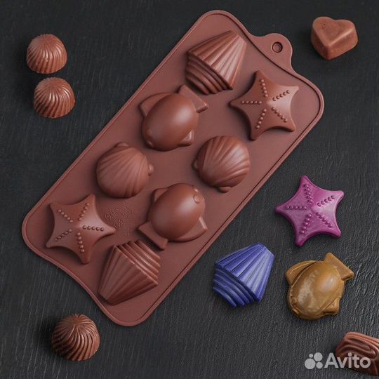 Форма силиконовая для льда и кондитерских украшени