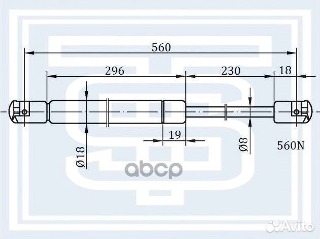 Амортизатор багажника ford Mondeo II седан 93-0