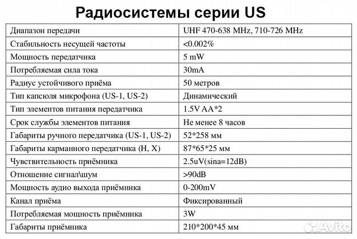 Радиосистема Volta US-2 (520.10/725.80)