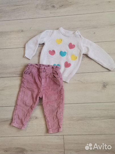 Детские вещи на девочку пакетом 80 86