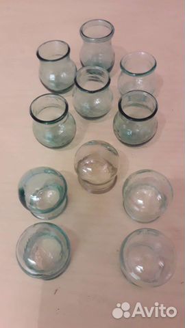 Банки медицинские стеклянные дореволюционные