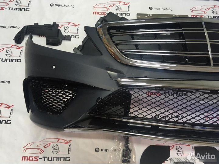 Бампер Mercedes s-class w222 дорест. s63 + решетка