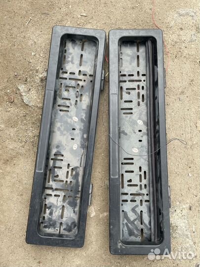 Рамка для номера авто с шторками антиштраф