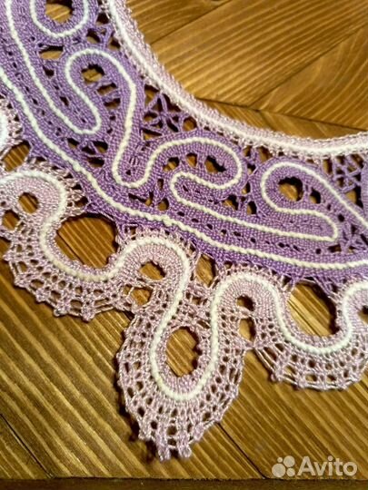 Воротник аксессуар вологодское коужево