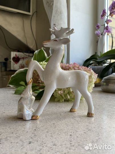 Статуэтка Сысерть «Олень-серебряное копытце» СССР