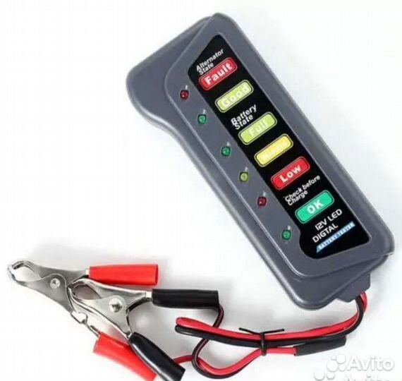 Тестер аккумулятора, генератора 12В