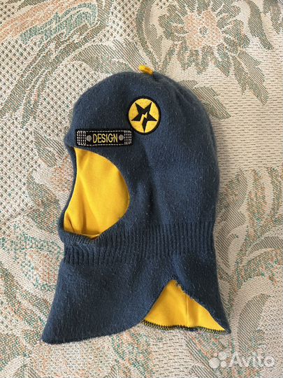 Шапка шлем для мальчика р. 48