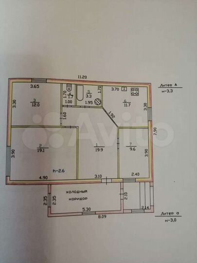 Дом 114 м² на участке 6 сот.