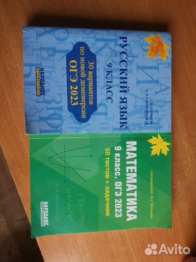 Задачник по математике и русскому языку за 9 класс