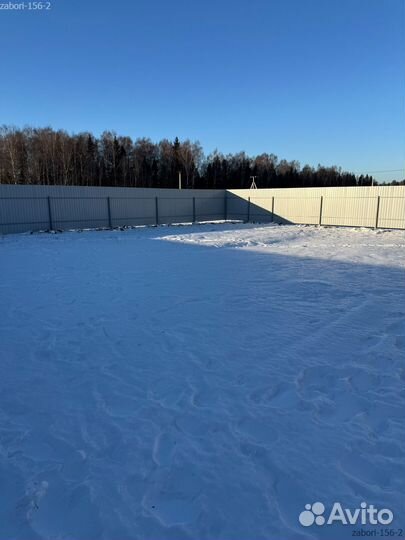 Забор под ключ с установкой