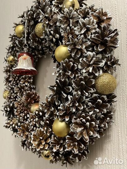 Рождественский венок на дверь